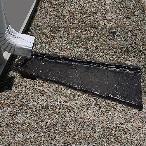 Miniatura 6 de Oakland Living Canalón de bajante de aluminio fundido de piedra de pizarra de bronce de 24 pulgadas