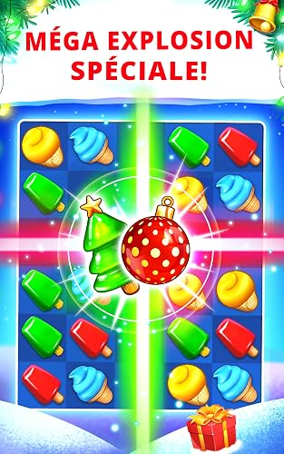 Ice Cream Paradise: Paradis des glaces - Jeu d'aventure gratuits match de trois en francais – vue 3