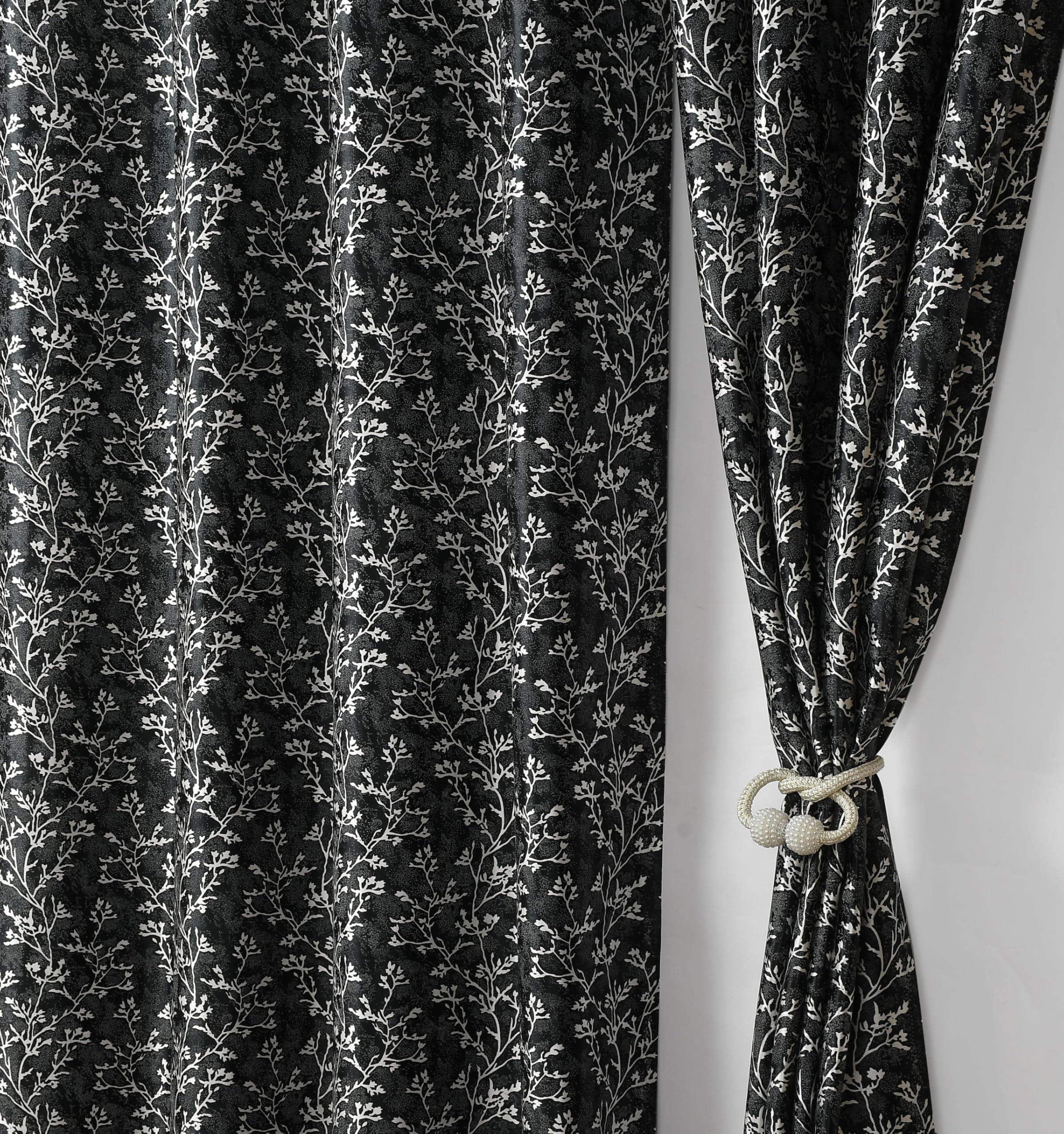 Floral Beige Door Curtains - Room Darkening FREE SHIPPING -16