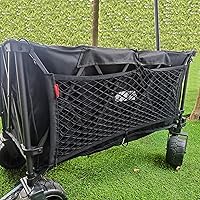 Vista 7 de Red de carga para carro plegable de utilidad, carrito de paseo, carrito de compras plegable, carro de playa con espacio extra de almacenamiento