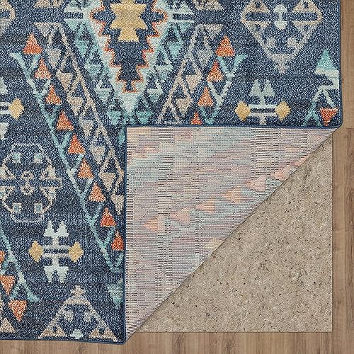 Vista 35 de Mohawk Home Bonilla - Alfombra oriental floral de 5 pies 3 pulgadas x 8 pies, color azul cielo, perfecta para sala de estar, comedor, oficina