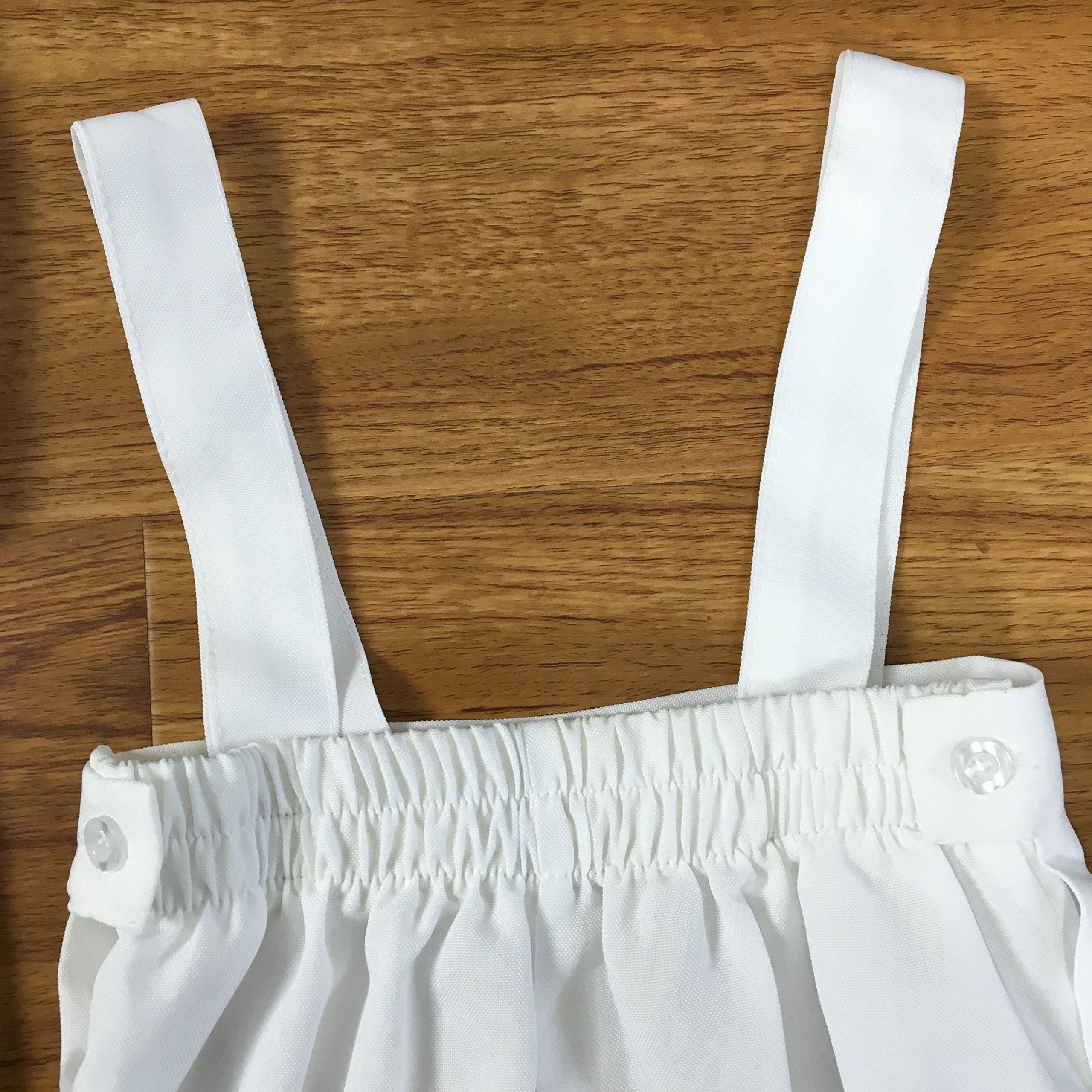 Traje para bautizo, 6 piezas, 100 % algodón, para bebé, con chaleco de jacquard 85a blanco blanco Talla:S(0-6 months)