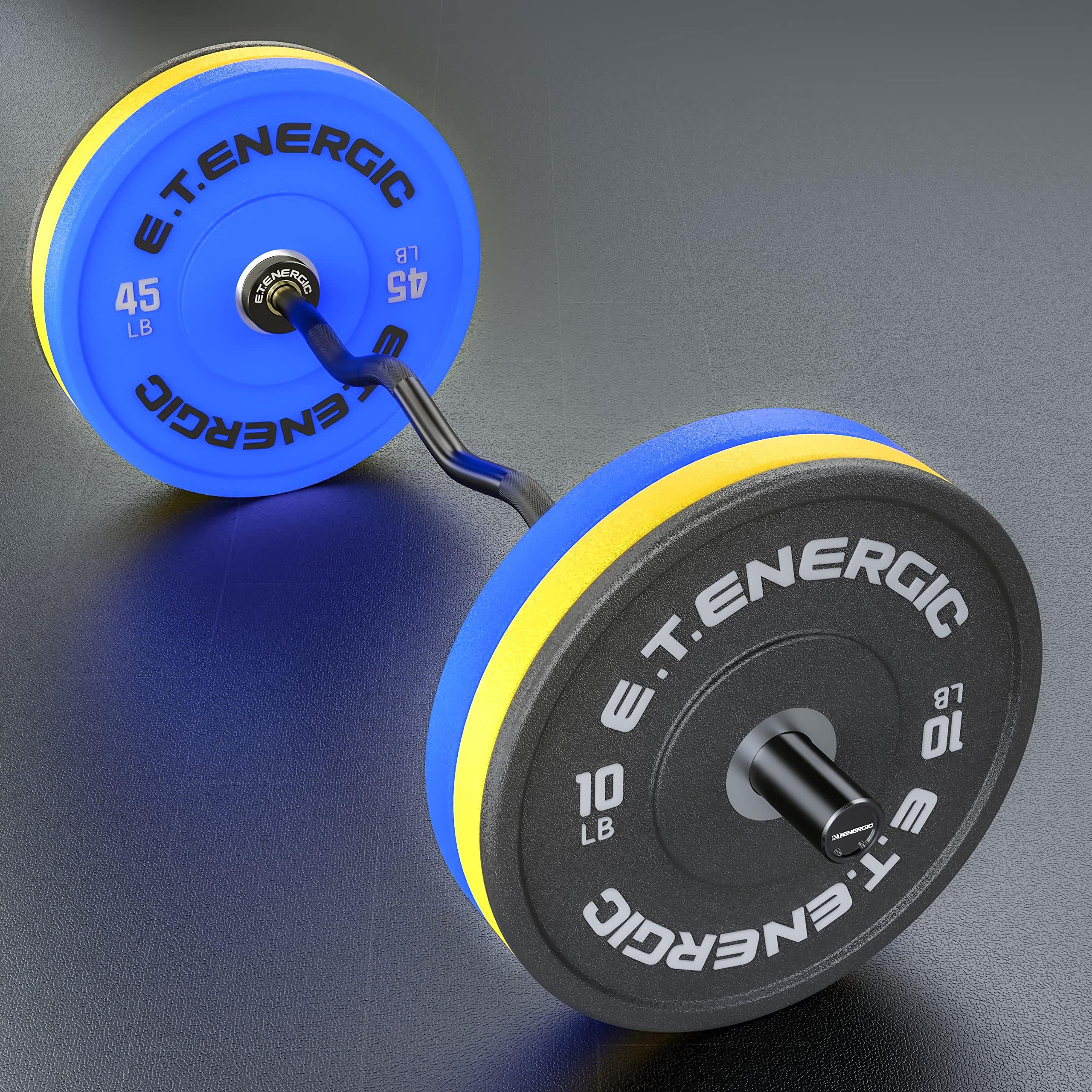 Amazon.co.jp: E.T.ENERGIC 45ポンド バンパープレート 2インチの開口