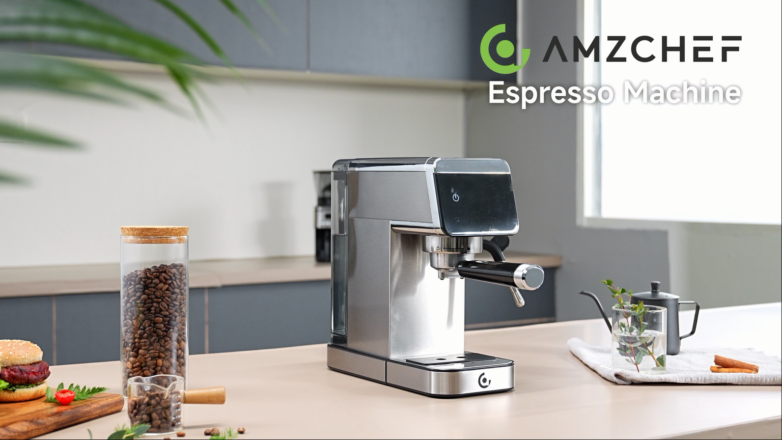 Amazon.com: AMZCHEF Espresso Machine 20 Bar, Compact Coffee Maker
