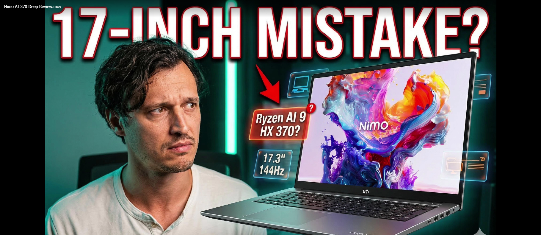 Amazon.com: NIMO 17.3 AI-Laptop Copilot+ PC, AMD Ryzen AI 9 HX 370