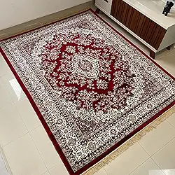 Tapete Sala 2,00x2,50 M Belga Persa Clássico Franja Luxo Medalhão Tabriz (Modelo 3)