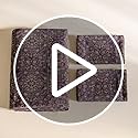 VM VOUGEMARKET Full Duvet Cover Set Purple Green Floral Pattern,3 Pieces Reversible Boho Medallion Jacquard Flower Bedding Set,Linen Cotton Yarn-Dyed Textured Duvet Cover with Zipper Closure
