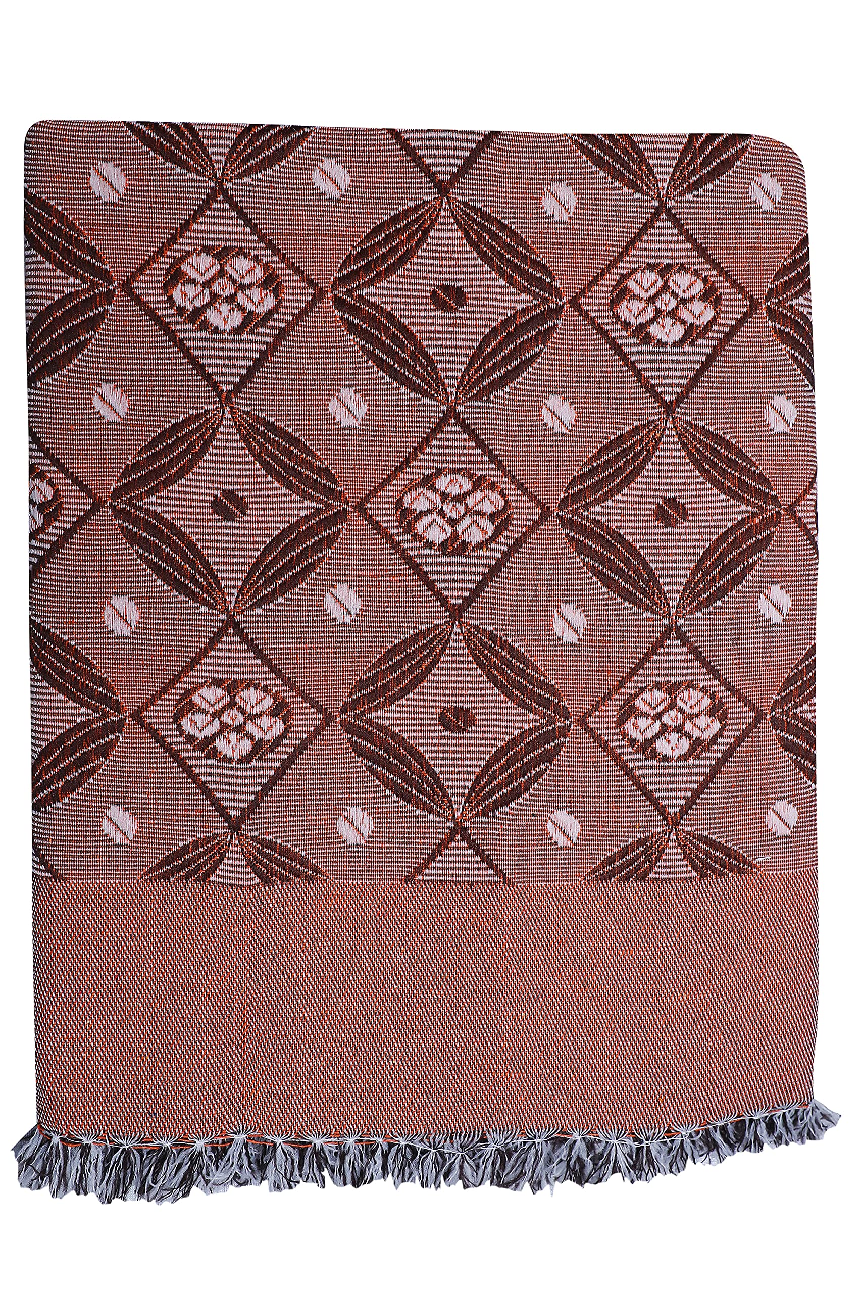 Saagar Tex Single Size Poly Cotton Blanket for Men and Women/Chaddar/AC Comforter/Size: 60"x90"/ All Season/Color: Orange/Pack of 1 Blanket-image-28