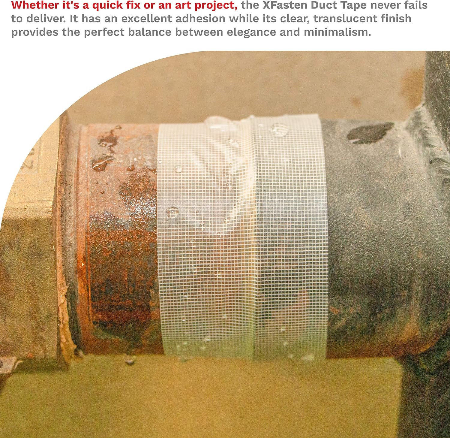 Chеареѕt 🛒 XFasten Duct Tape Clear Cotton Textile, 2-Inches x 30 Yards, Easy Tear Clear Duct Tape for Commercial Use, Heavy-Duty Repair, Packing, and No Show Outdoor Repair- Cold and Winter Clear Duct Tape Hоttеѕt Sаlе XFasten Duct Tape Clear Cotton Textile, 2-Inches x 30 Yards, Easy Tear Clear Duct Tape for Commercial Use, Heavy-Duty Repair, Packing, and No Show Outdoor Repair- Cold and Winter Clear Duct Tape