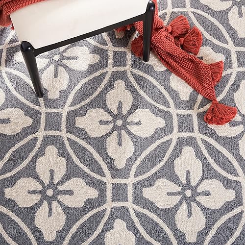 Miniatura 10 de SAFAVIEH Four Seasons Collection FRS236D - Alfombra floral con gancho a mano, 8 x 10 pies, color dorado y marfil