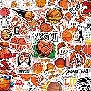 LINAYE 150 PCS Basketball Stickers Vinyl Waterproof Non-Repeating Adhesive Basketball Stickers Bulk for Water Bottle Party Favors Crafts & Gifts for Kids Boys Teens Adults