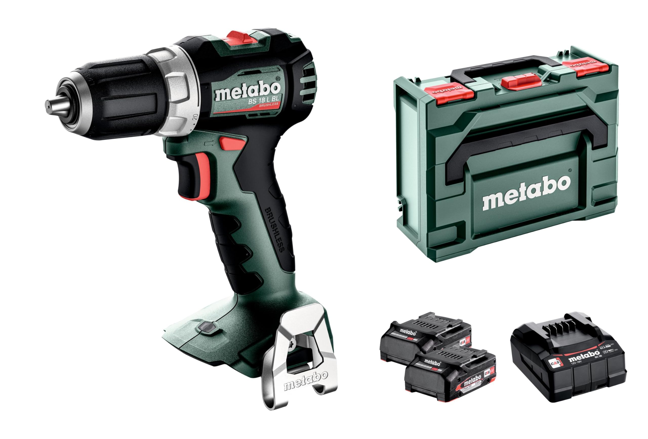 METABO 613155500 Taladro (batería) con luz de trabajo incorporada con batería con cargador