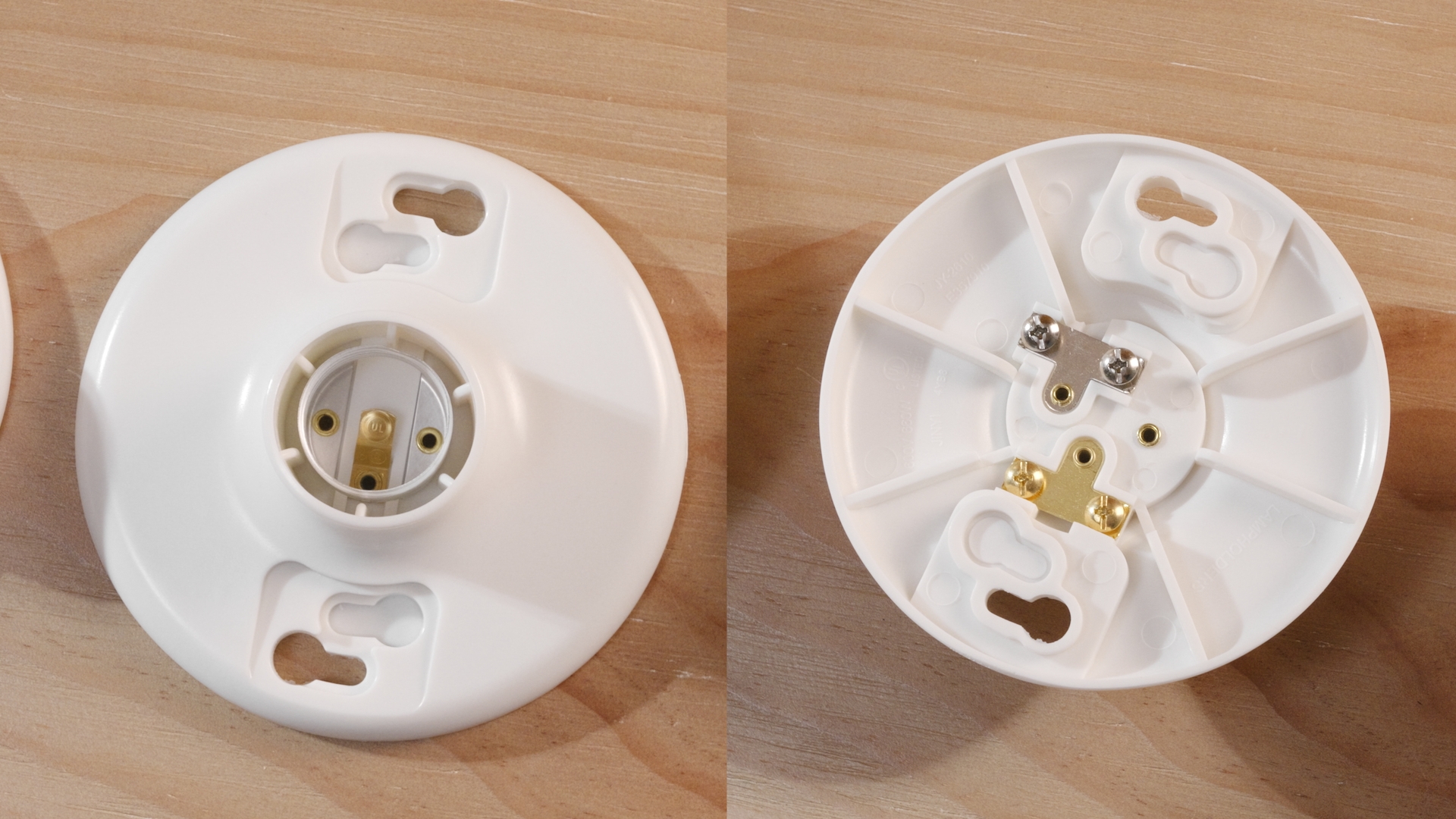 Saysurey 4 Pcs Keyless E26 Lamp Holder with Pull Chain - Medium