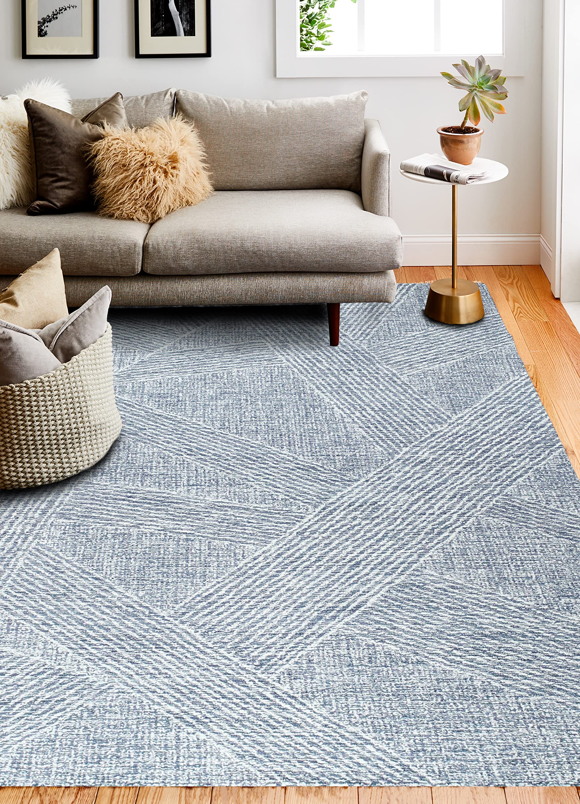 BashianValencia Hand Tufted Slate Area Rug
