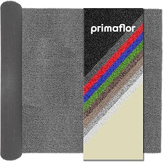 Primaflor Kunstrasen Color Wave B1 | Anthrazit | 200x50 cm | 8 mm | B1 schwer entflammbar | wasserdurchlässig | UV-beständig | Rasenteppich für innen und außen | Outdoor Bodenbelag