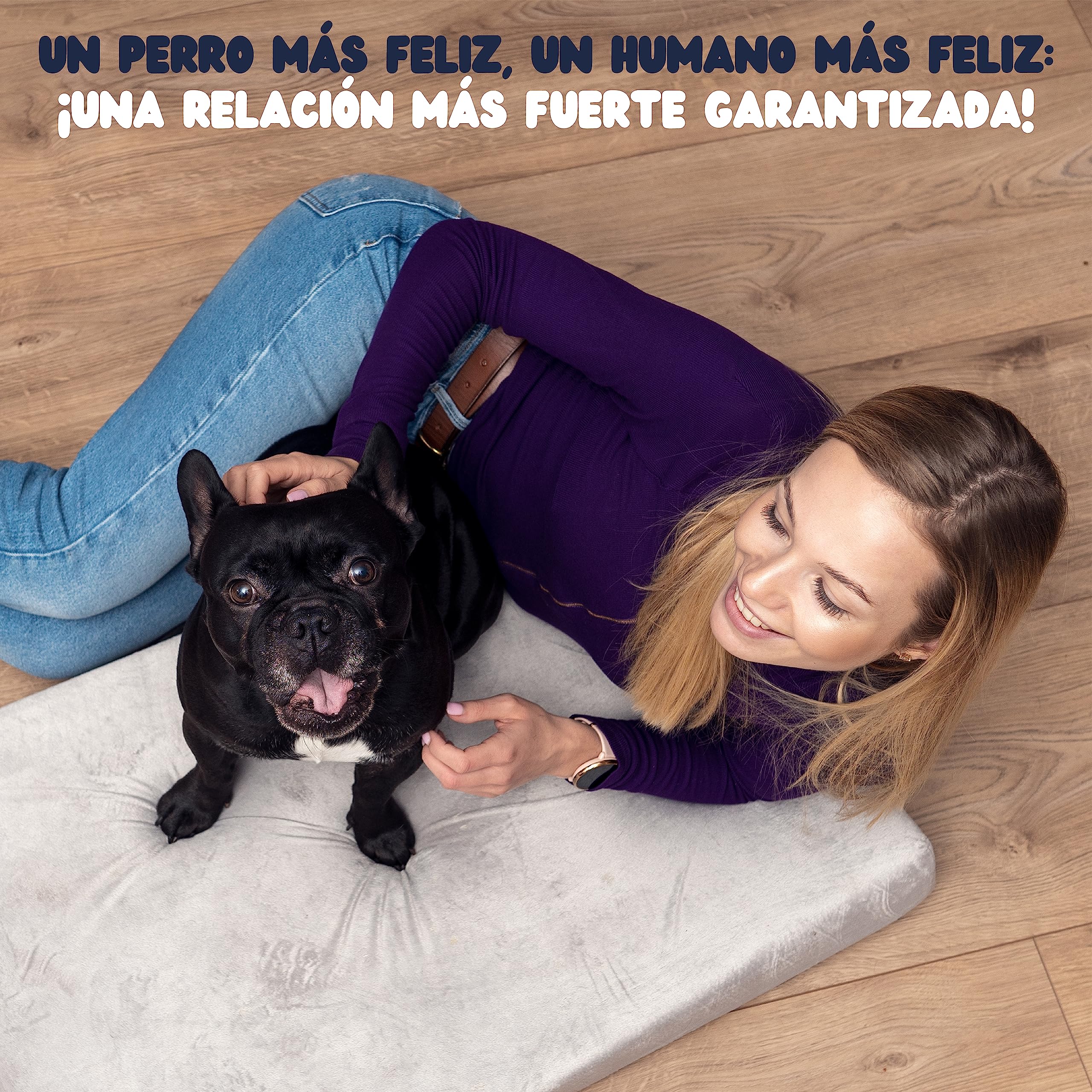 Cama Perro Grande Ortopédica XL - Cojines para Perros Espuma con Memoria - Manta Removible Resistente al Agua Lavable en Lavadora, 110x70x9cm