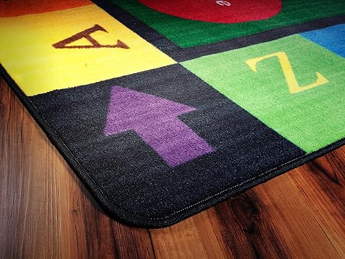 Miniatura 15 de Flagship Carpets Alfombra educativa Simple Shapes para el hogar o la escuela, área de aprendizaje, aula, dormitorio de los niños o sala de juegos, 7