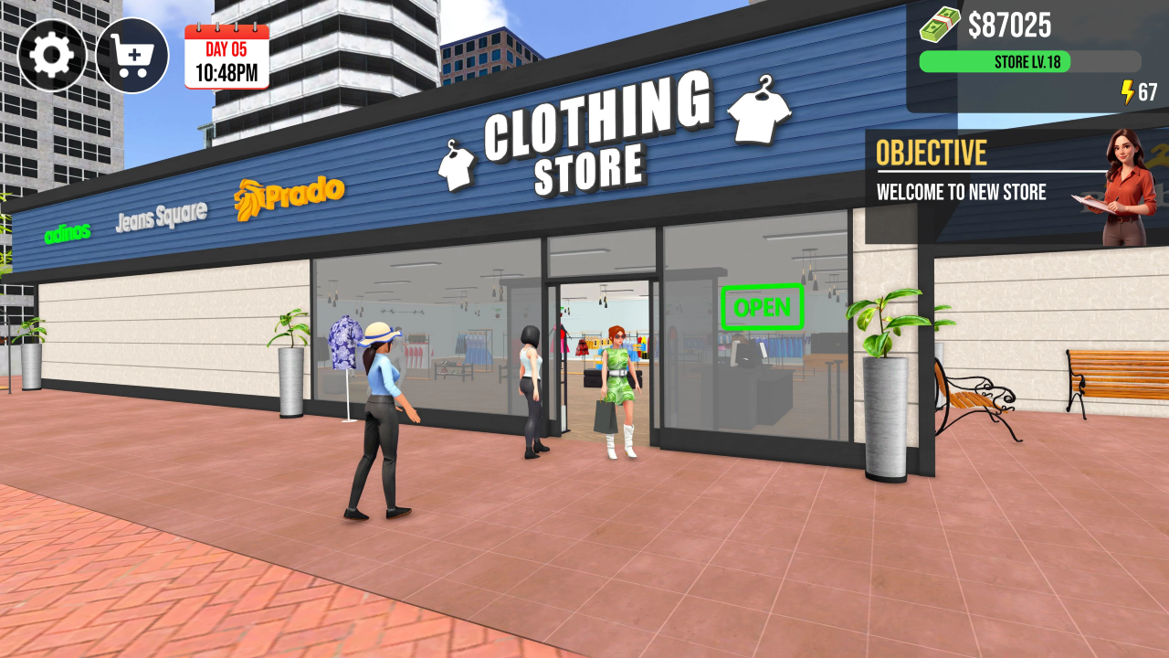 Cloth SuperMarket Simulator Fashion Store Dress Clothing Shop Virtual ...