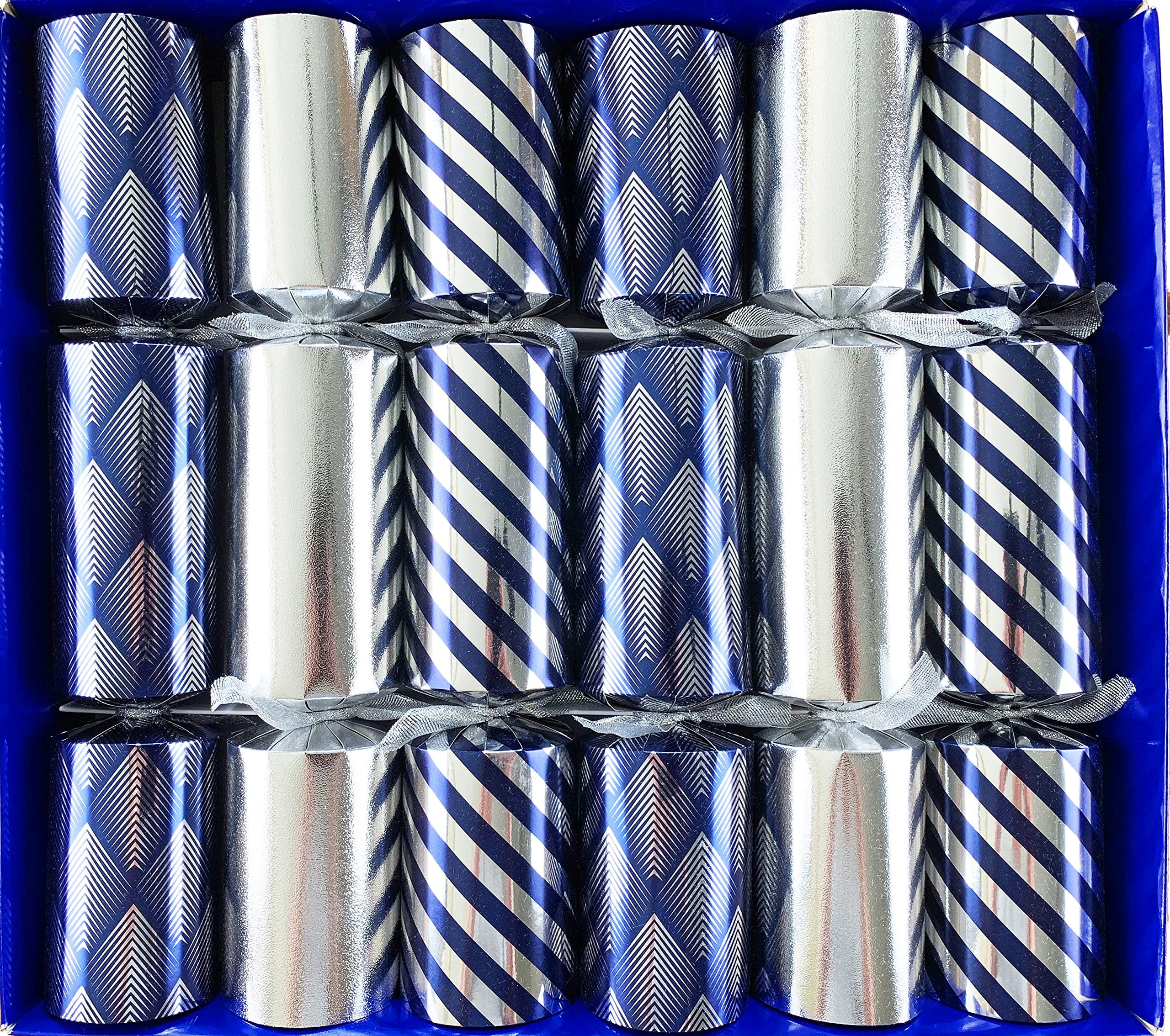 Crackers Ltd Set of 6 Selection Box Design Fill Your Own Christmas Crackers - super sized large barrel crackers