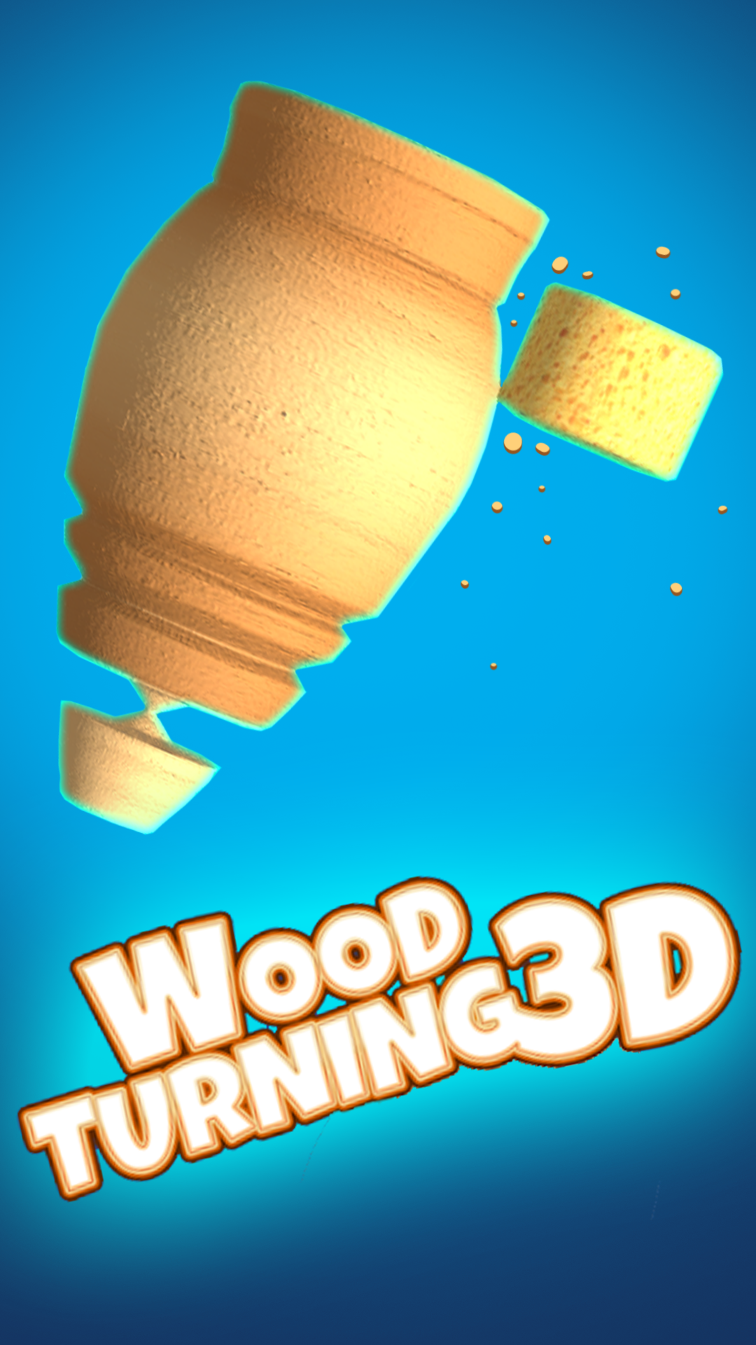 Woodturning 3D Wood working & carve shop. Calming games App on the