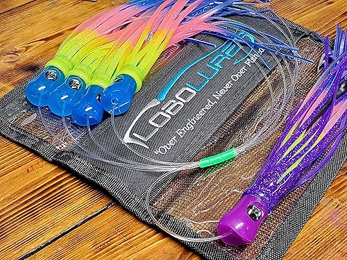 Miniatura 4 de Lobo Lures #207 Skipjack híbrido UV Big Game Trolling Lure - Señuelo para margaritas (8.0 in)