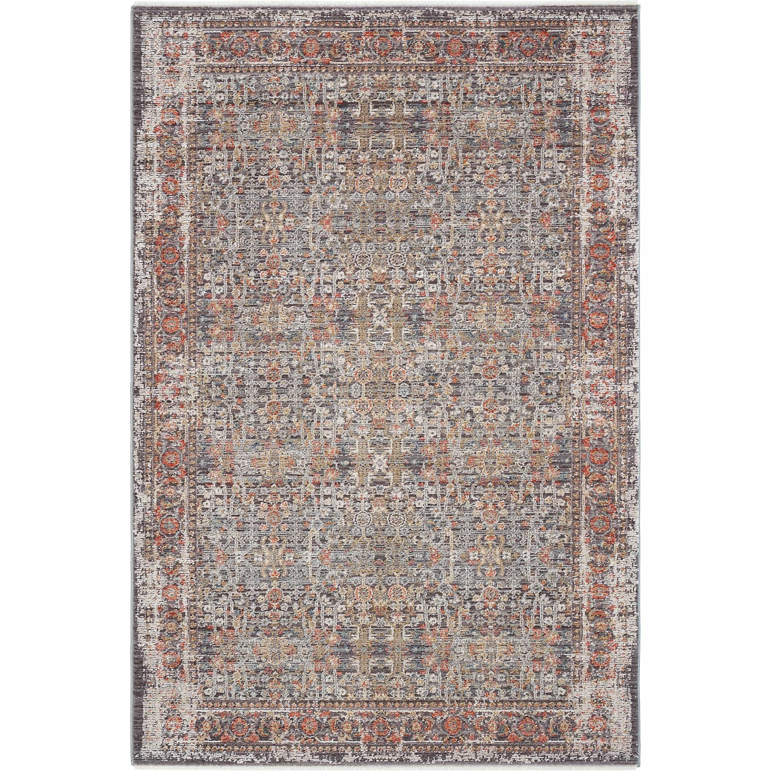 Cool Halı Hanedan Gri Halı Klasik Desenli Modern Ev Oda Halısı Etnik Desenli Vintage Halı Dokuma Salon Halısı 200x300