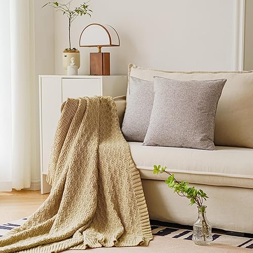 Miniatura 3 de NiNi ALL - Juego de 2 fundas de almohada impermeables para exteriores, decorativas, para casa de campo, jardín, patio, tienda de campaña, sofá, de