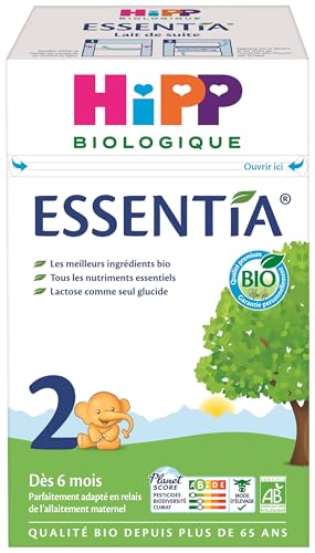 HiPP - Essentia - Lait 2 de suite - Boîte - 600 g BIOLOGIQUE
