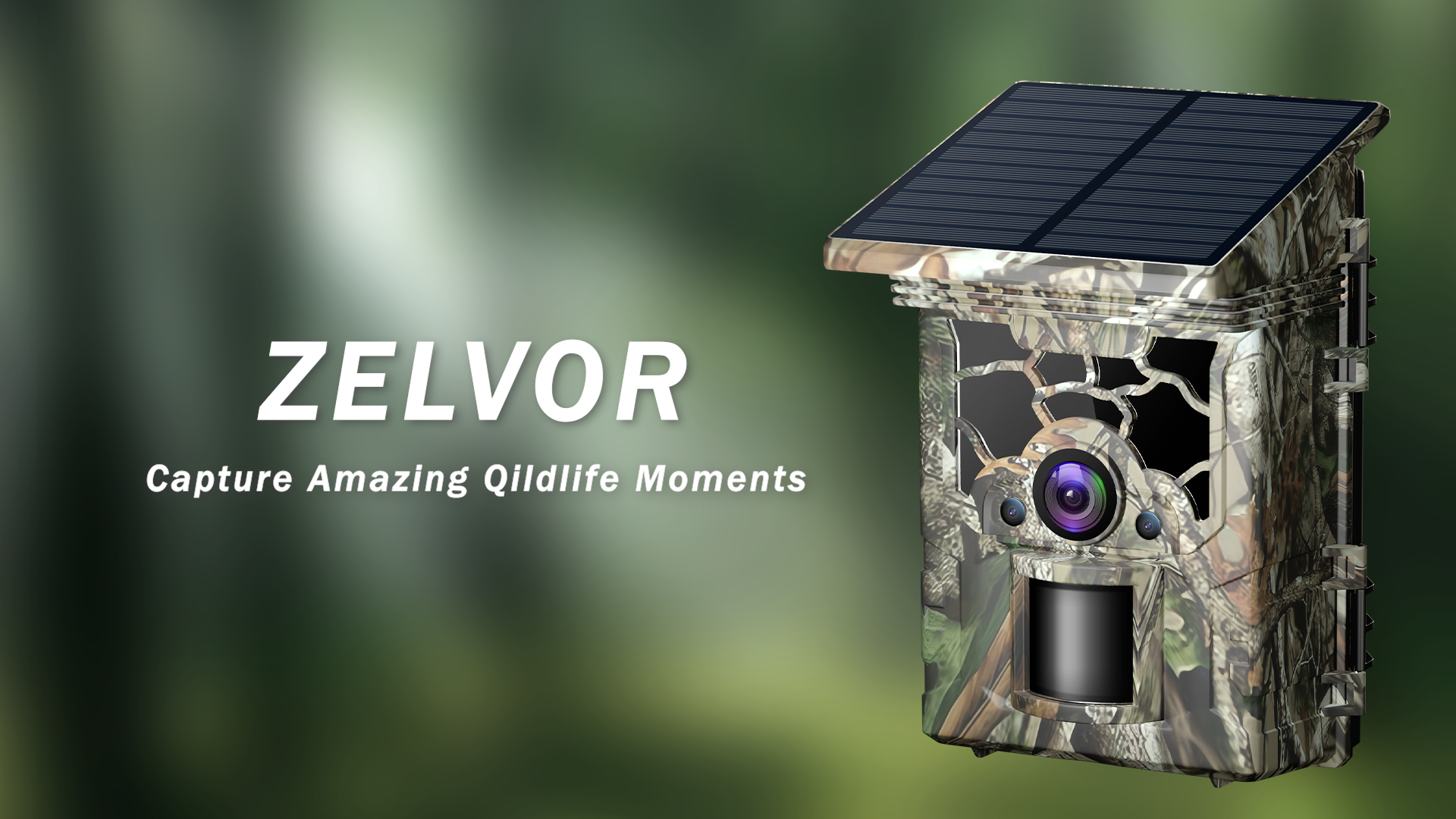Amazon.com: Zelvor Trail Camera Solar Powered 4K 46MP, WiFi
