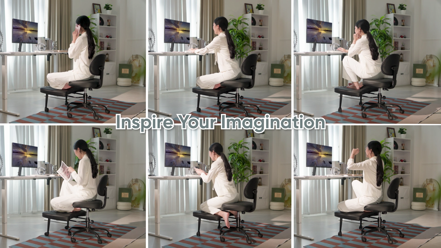 Amazon.com: Furmax Ergonomic Criss Cross Legged Office Chair with