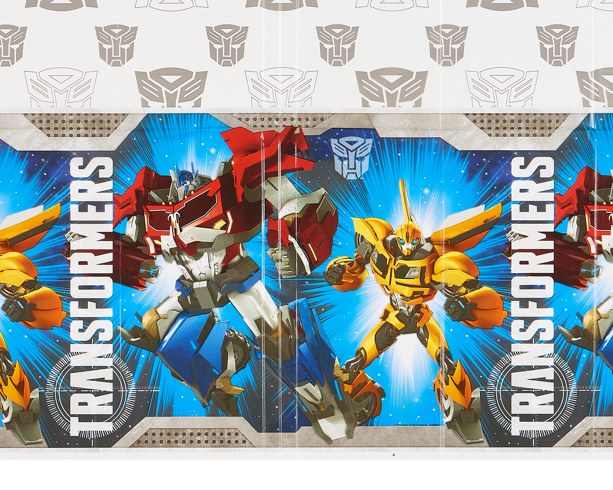 American Greetings Transformers Plastic Table Cover - 54 X 96 Inches, Disposable Party Decoration - View #2