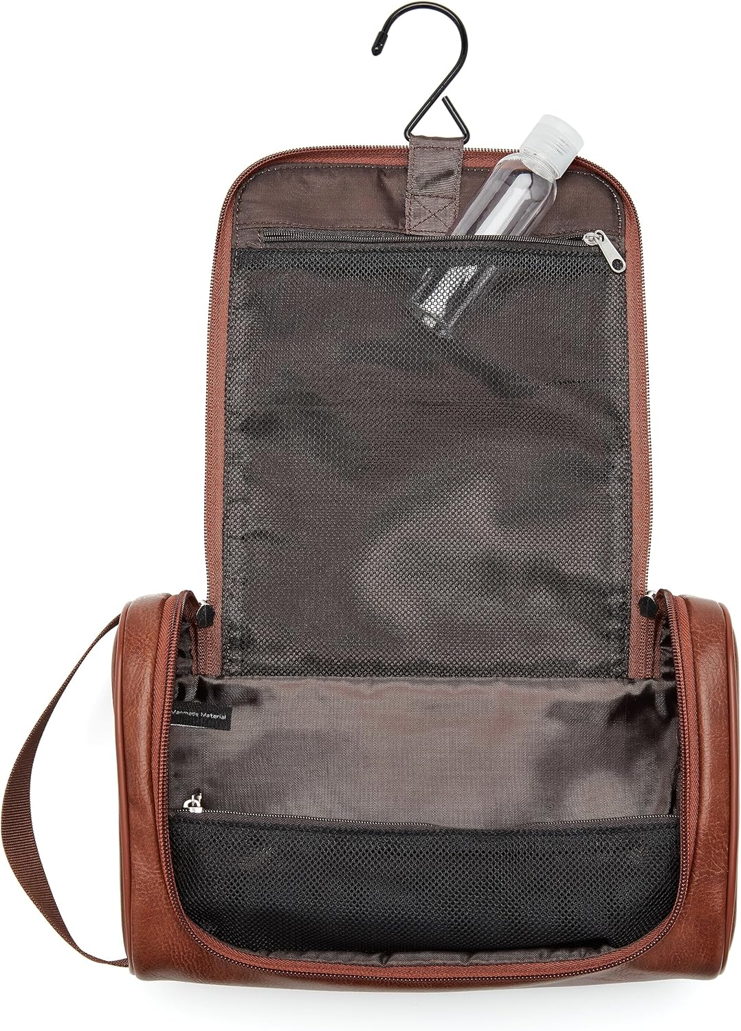 Perry Ellis Portfolio Men's Lugg Burnished Travel Kit Small Leather Goods, Lugg, One Size