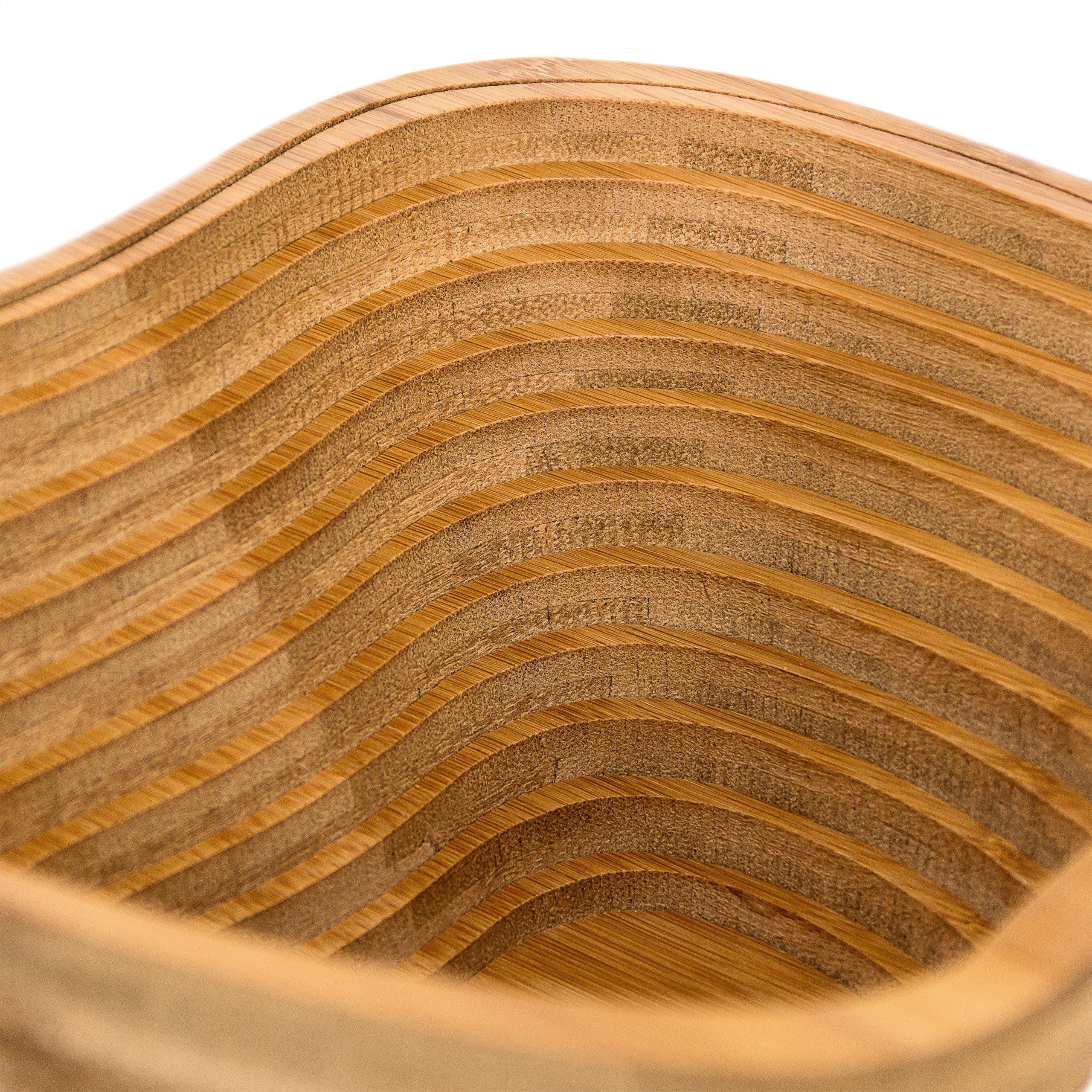 Relaxdays Cestino Portafrutta a Mela, Centrotavola HLP: 30x27x22,5 cm, Tagliere e sotto Pentola, 3 in 1, Legno Naturale