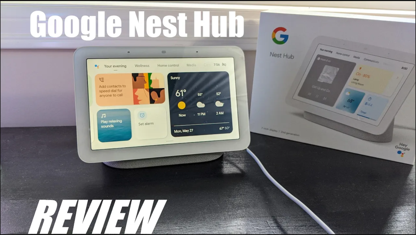 Google Nest Hub 2GEN スマートディスプレイ Watch Google Nest Hub ﹙2nd Gen﹚ Smart Display Speaker Review! on