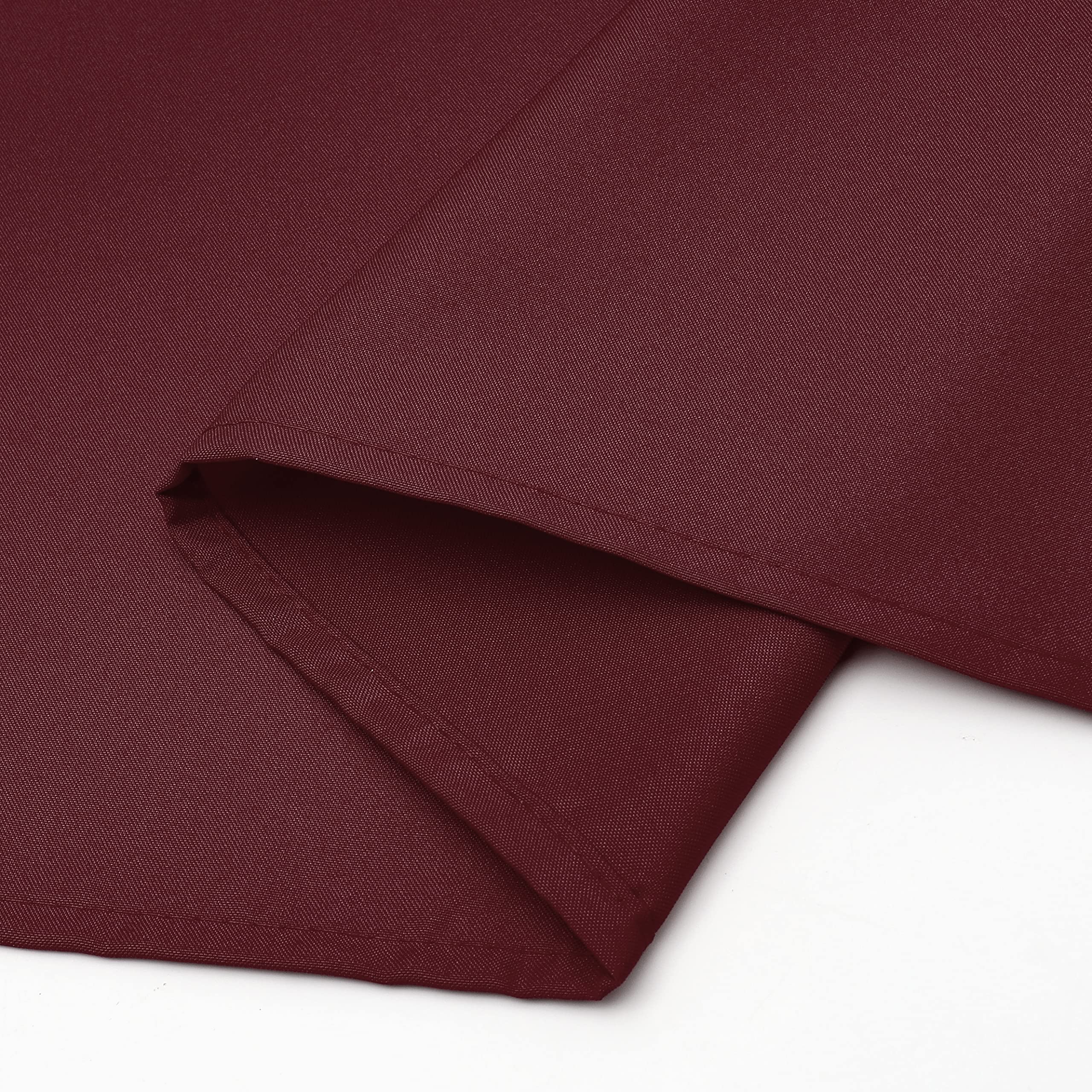 Wewoch Mantel Rectangular de Tela Lavable Resistente a Las Arrugas para Comedor, Cocina, Fiestas, Bodas y Uso al Aire Libre, 152 x 213 cm, Color borgoña