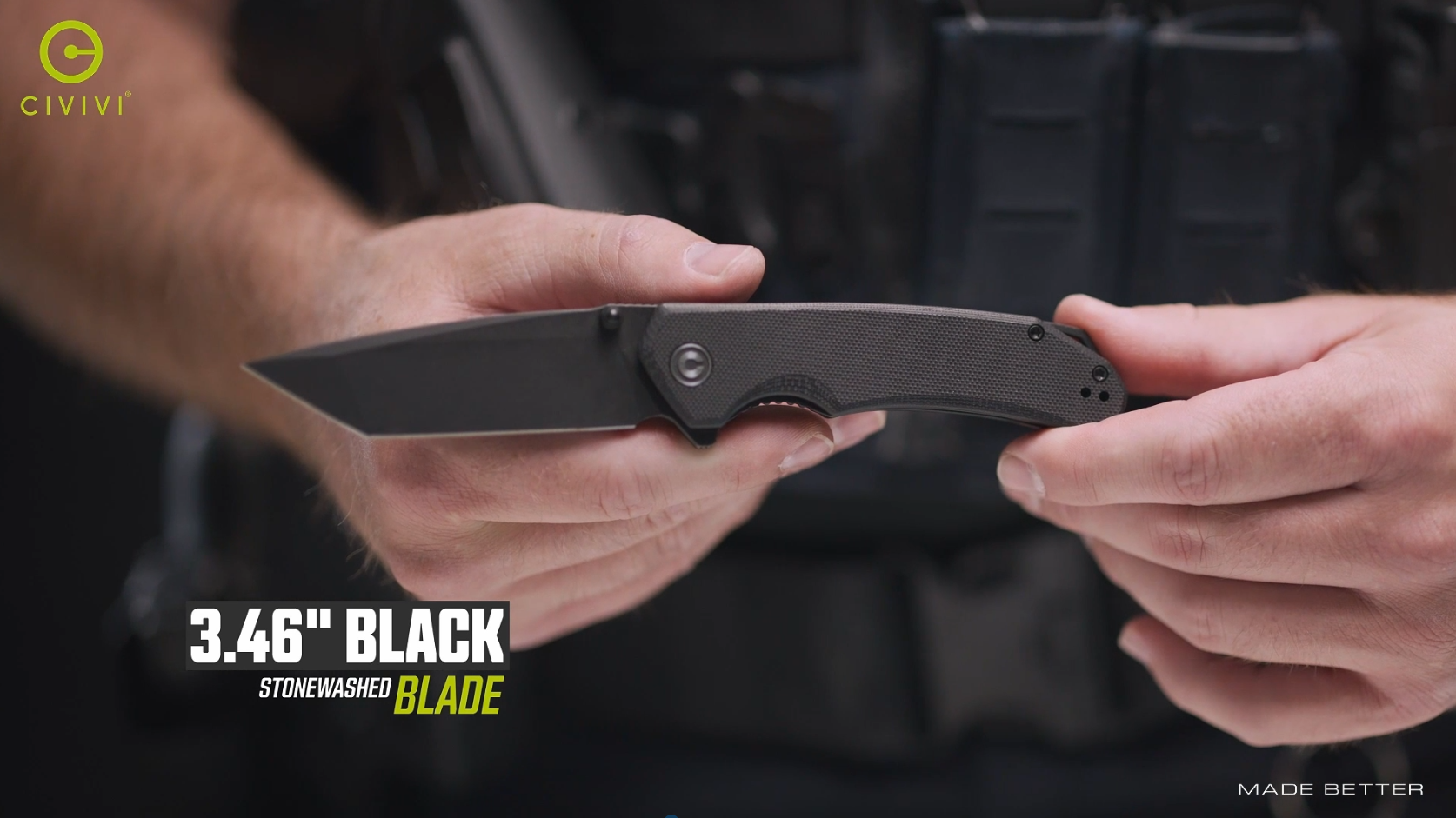 Amazon.com : CIVIVI Brazen Folding Pocket Knife,3.5-Inch Tanto D2