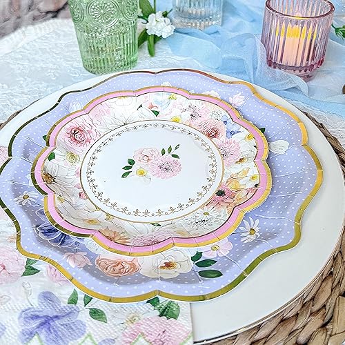 Miniatura 7 de Kate Aspen Papel prémium de 7 pulgadas juego surtido de 16 decoraciones para fiestas de té tamaño único platos de 7 pulgadas