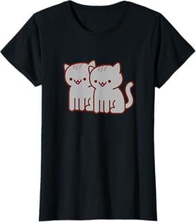 COPYCAT - TWINSIES - TWIN KITTIES - GEMINI - Funny Cat T-Shirt