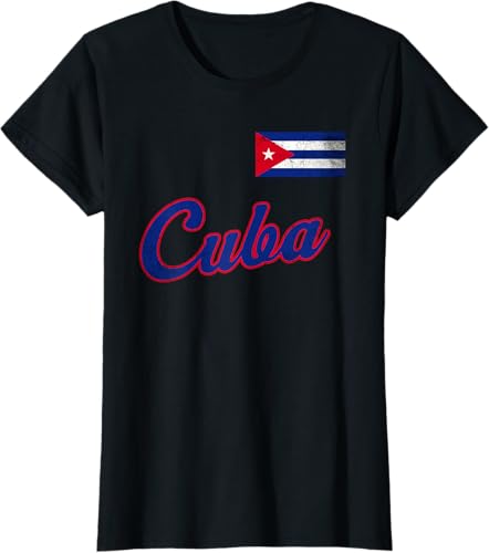Miniatura 39 de Cuba 2023 Baseball Flag Pride Cubano Beisbol Cuban T-Shirt Black,White,Baby Blue,Silver Grey,Olive Green,Lemon Yellow,Heather Grey,Heather