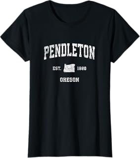 Pendleton Oregon OR Vintage Athletic Sports Design T-Shirt
