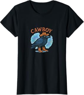 Cawboy Caw Caw Cowboy Brow Illustration T-Shirt