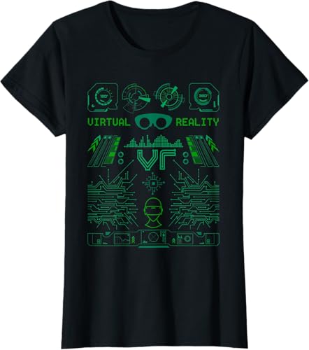 Miniatura 32 de Camiseta de realidad virtual VR Retro Gamers, Negro, S Negro,Azul Marino,Asfalto,Blanco,Azul Pastel,Arándano,Limón,Jaspeado Oscuro,Gris