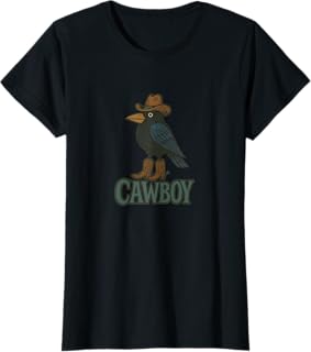 Cawboy Caw Caw Cowboy Brow Illustration T-Shirt