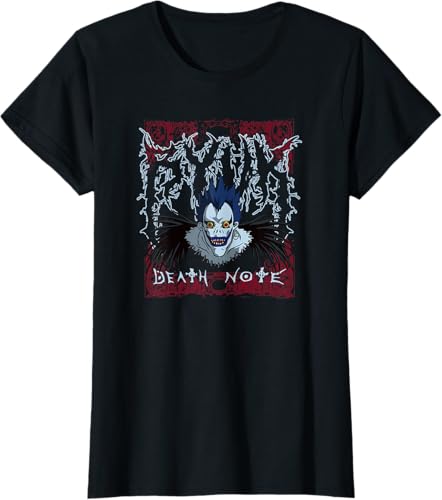 Miniatura 17 de Death Note Heavy Metal Shinigami Ryuk Anime T-Shirt Black,Navy Blue,Asphalt Grey,Dark Heather Grey