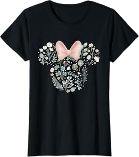 Minnie Mouse Icon Spring Flowers T-Shirt