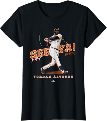 Miniatura 22 de See Ya! Yordan Alvarez Houston MLBPA T-Shirt Black,Navy Blue,Dark Heather Grey,Heather Grey,Orange