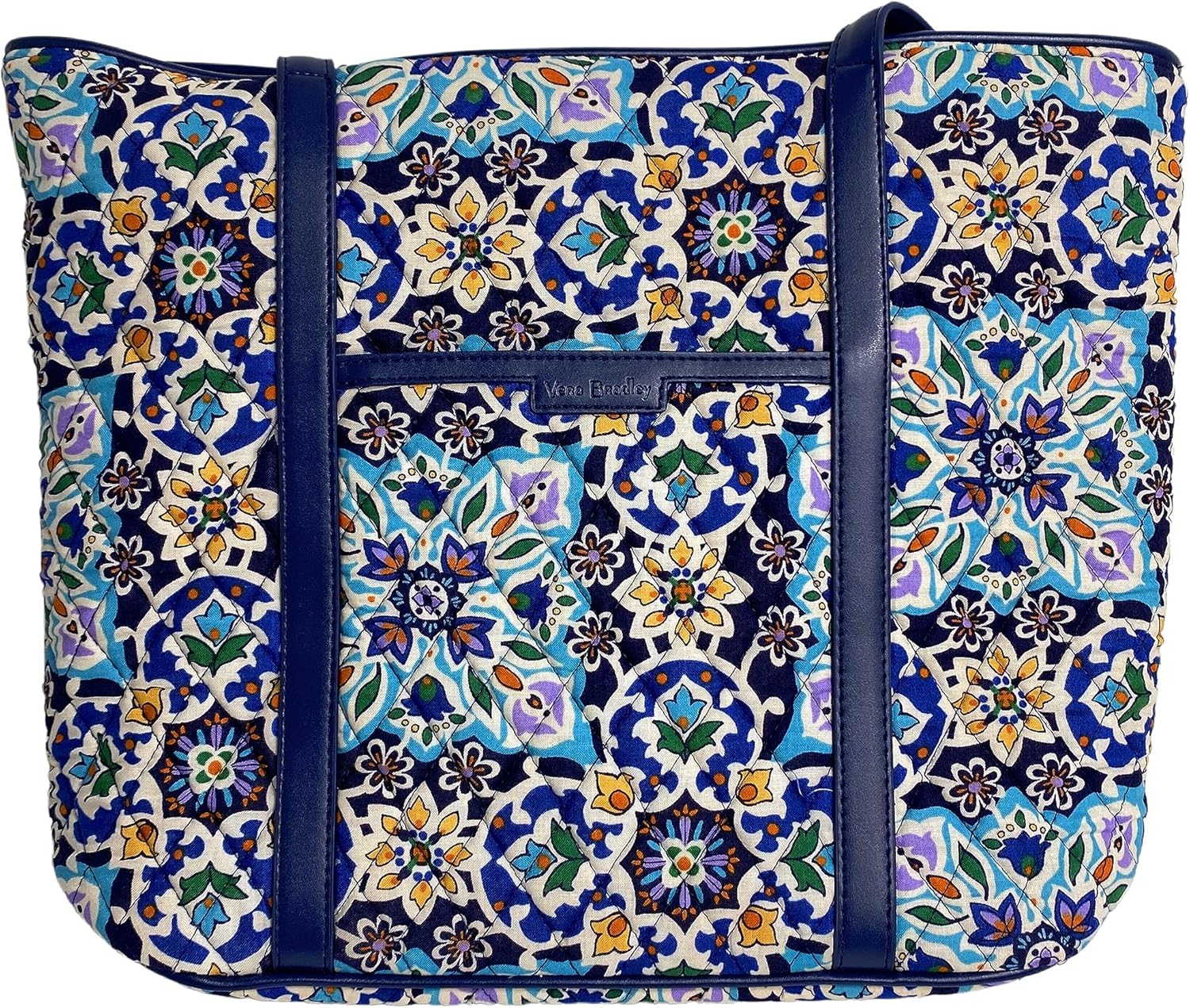 Vera Bradley Small Trimmed Vera (Lisbon Medallion Cool)