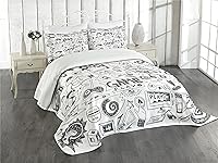Algopix Similar Product 7 - Ambesonne Video Games Bedspread Set