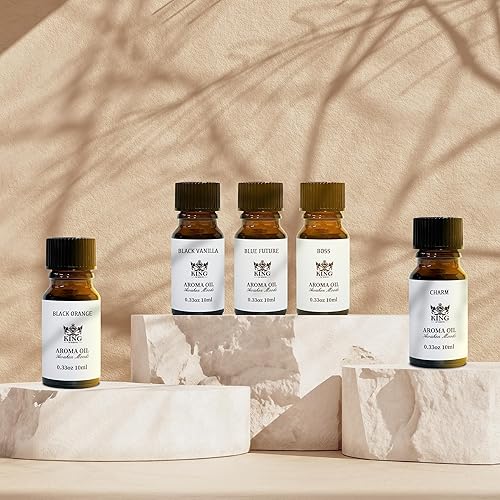 Miniatura 5 de The Selling Set - Juego de difusor de aroma de aceites esenciales mezclados, melocotón + diamante rosa + rosa + brisa marina + silmarillion - 0.3 fl