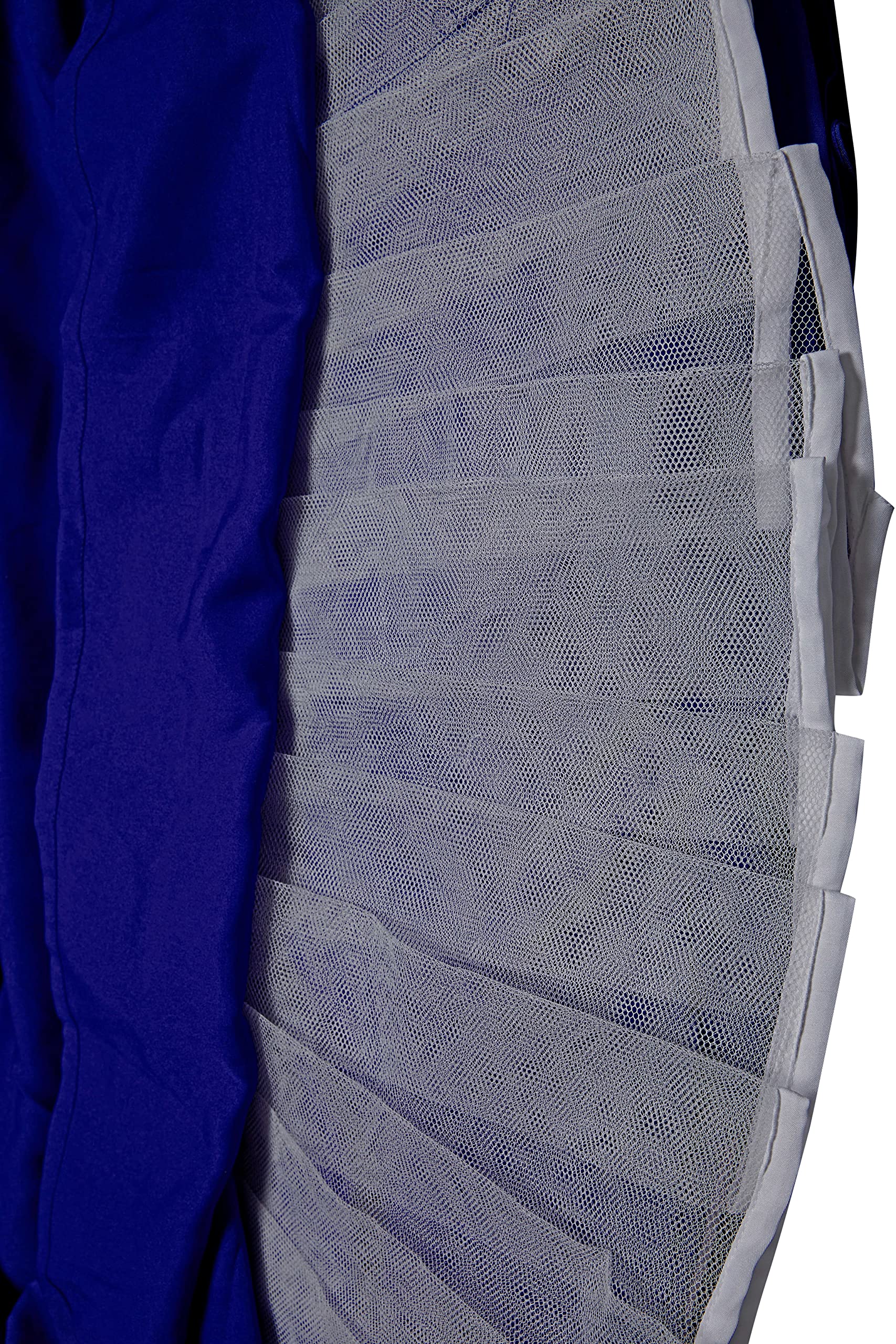 Fashion Dream Girls Blue Taffeta Maxi Length Foil Printed Dresses(Blue_11-12 Year) - Image 7 thumbnail